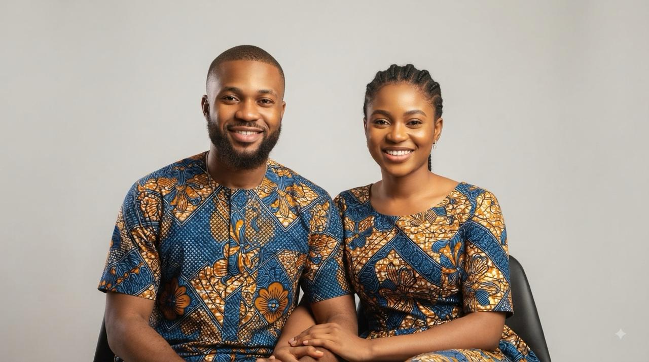 A Nigerian couple smiling together