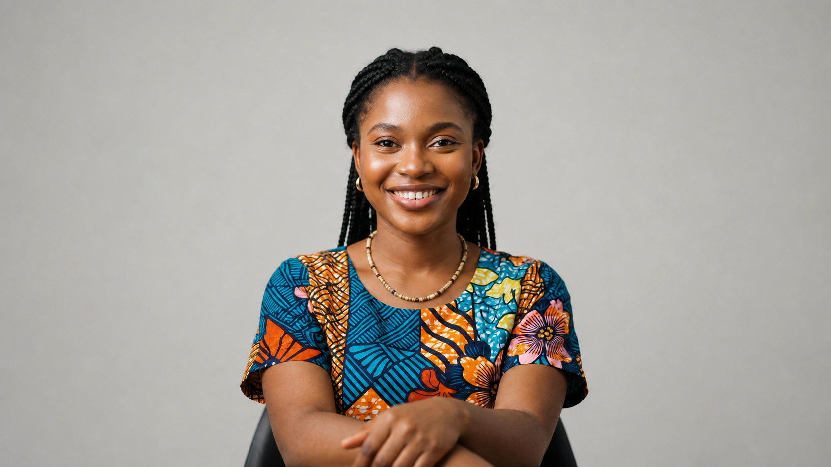 A smiling young Nigerian woman
